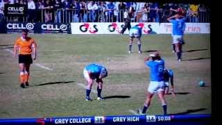 Worst Rugby injury ever  Grey College vs Grey High NOT FOR SENSITIVE VIEWERS [upl. by Aknahs]