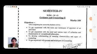 Guidance and Counseling 2 Med 4th semester syllabus  Med 4th Semester Classes  Med Classes Med [upl. by Ahselyt]