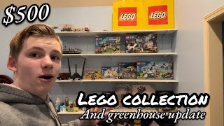 500 Lego collection tour and update on the greenhouse [upl. by Akciret]