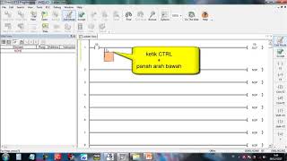 Step by step ladder directsoft PLC Koyo Direct Logic [upl. by Rebmit]