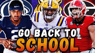 2025 NFL Draft Prospects Who Should Return to School [upl. by Anitsrik]