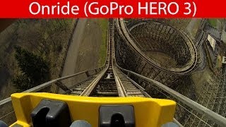 Heide Park  Colossos Holzachterbahn  Onride Erste Reihe  Front Row POV [upl. by Latyrc892]