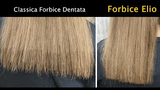 Sfoltire i capelli con Forbice Dentata e Forbice Professionale Elio Differenze [upl. by Bili859]