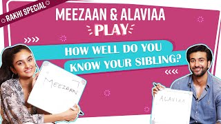 How well does Meezaan Jaffrey amp Alaviaa Jaffrey know each other Rakhi Special  Sibling Edition [upl. by Sachs218]