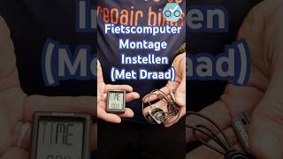 Fietscomputer Montage en Instellen Met Draad Optimaliseer Je Ritgegevens [upl. by Leisam]