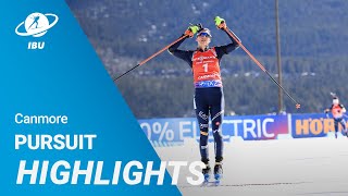 World Cup 2324 Canmore Women Pursuit Highlights [upl. by Enitsud]