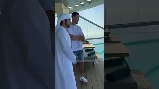 Cristiano Ronaldo in Dubai 🤩😻shorts cristianoronaldodubai [upl. by Ellenaej]