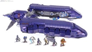 Mega Bloks Halo Covenant Spirit Dropship review [upl. by Deaner223]