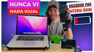 Macbook Pro 2015 A1398 Aprenda como trocar a Bateria  Fácil e rápido  Aula Completa  💻 macbook [upl. by Ninnette]