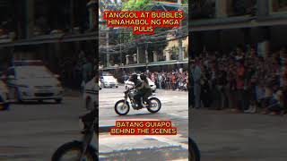 TANGGOL AT BUBBLES HINABOL NG MGA PULIS batangquiapo behindthescene cocomartin ivanaalawi tv5 [upl. by Alard]