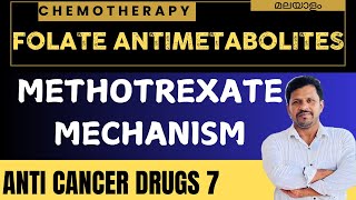 Methotrexate Anticancer drugs Mechanism of Action Malayalam Folate anti metabolites Classification [upl. by Devonna204]