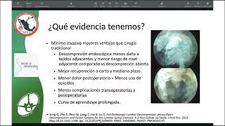 SPINE WEBINAR 79 LAMINOTOMIA ENDOSCOPICA LUMBAR UNIPORTAL PARA DESCOMPRESION BILATERAL [upl. by Horatio]