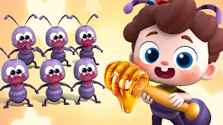 Ants Go Marching  Learn Numbers  Nursery Rhymes for Babies  BabyBus [upl. by Elsi]