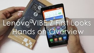 Lenovo VIBE Z K910 First looks amp Hands on Overview [upl. by Esinert]