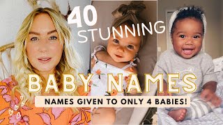 These 40 Baby Names Were Only Used By 4 Babies This Year RARE BABY NAMES x SJ STRUM [upl. by Rehpotsirhcnhoj]