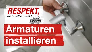 BadezimmerArmaturen richtig installieren  toom Werkstatt [upl. by Akem51]