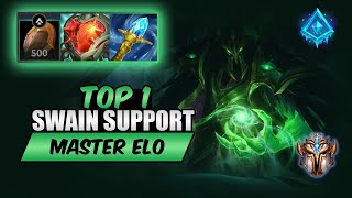 Wild Rift Swain support TOP 1  S13 rank game  build [upl. by Joashus]