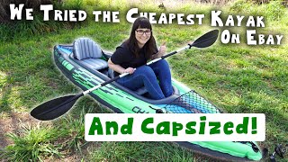 We bought the CHEAPEST INFLATABLE KAYAK on Amazon  Ebay  Intex Challenger K2 Review [upl. by Eugaet]