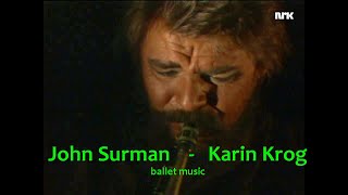 John Surman Karin Krog  Eyeless In Movement  ballet music NRK TV [upl. by Lusar218]