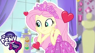 My Little Pony Equestria Girls  Fluttershy Dresses Up as a Princess👗👑  MLP EG Shorts [upl. by Ynaffet315]