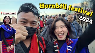 Wearing Naga traditional dress in Hornbill festival 2024  Super Fun  Must watch [upl. by Quenby]