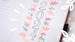 2024 bullet journal setup  plan with me  simple beginner friendly setup ✨ [upl. by Glynnis123]