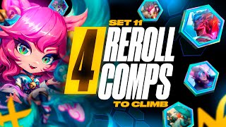 The 4 Reroll Comps Im Climbing with to Challenger This Set  TFT Set 11 Guide [upl. by Benetta847]