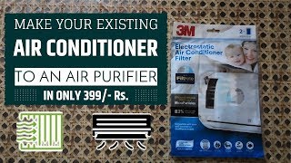 Make Your AC into An Air Purifier 3M Air Filter For AC [upl. by Fusco563]