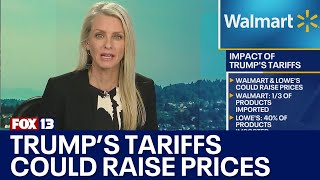 Trumps tariffs could raise prices at Walmart other US stores [upl. by Wier929]