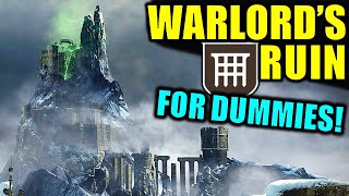 Destiny 2 WARLORDS RUIN DUNGEON FOR DUMMIES  Complete Dungeon Guide amp Walkthrough [upl. by Luahs]