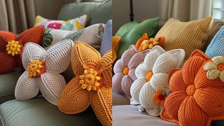 VINTAGE STYLE BEAUTIFUL EASY TRENDY CROCHET CUSHION COVERS IDEAS FREE PATTERN DIY PROJECTS [upl. by Lienahs]