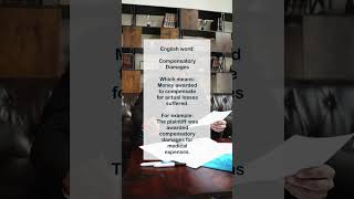 English term Compensatory Damages legalwords englishlearningpodcast englishvocabulary [upl. by Boles882]