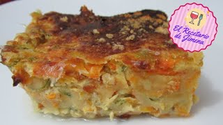 Pastel de VERDURAS Gratinado  Fácil y Delicioso [upl. by Ihteerp]