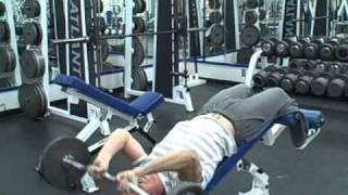 Tricep Workout  Decline Bench Skull Crushers [upl. by Evers]