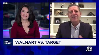 Walmart hits all time highs Fmr CEO Bill Simon says Target holds key to what happens next [upl. by Burford772]