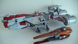 LEGO Star Wars 2in1 Review Republic Frigate amp Geonosian Starfighter 7959amp7964 [upl. by Ares]