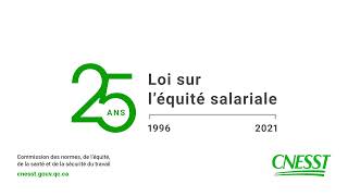 25e anniversaire de la Loi sur l’équité salariale [upl. by Wooldridge]