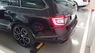 Skoda Octavia RS 245 Exhaust sound Reving [upl. by Aicilak]