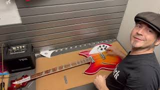 Rickenbacker 4005XC Stealth Piezo Mod [upl. by Yaffit]