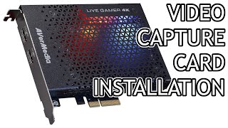 AVerMedia Live Gamer 4K Video Capture Card Installation [upl. by Nodnnarb]