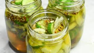 Refrigerator Bread and Butter Pickles Recipe [upl. by Umeh]