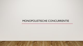 Monopolistische concurrentie [upl. by Cobbie]