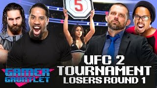 Seth Rollins vs Jey Uso amp Jamie Noble vs Mikaze UFC 2 Tournament Losers Bracket — Gamer Gauntlet [upl. by Lleznol]