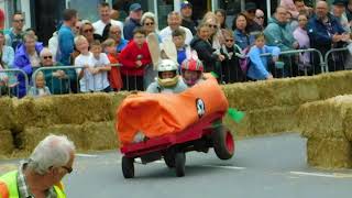 Best crash of the day  Bideford Soapbox Derby 2022 [upl. by Miuqaoj820]