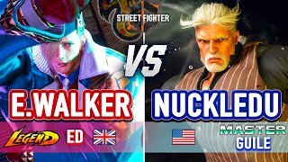 SF6 🔥 Ending Walker Ed vs Nuckledu GuileDee Jay 🔥 SF6 High Level Gameplay [upl. by Nelg563]