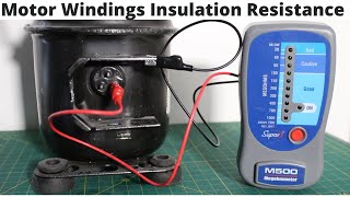 HVACR quotMeggerquot Insulation Test For AC Compressor Motor Windings Insulation Resistance SUPCO M500 [upl. by Kolb164]