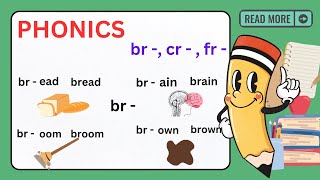 PHONICS I br   cr   fr  DoubleLetter Consonant Sounds I with Teacher Jake [upl. by Nadia276]