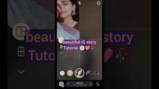 Aesthetic instgram story Idea 🌼🥀 IG story tutorial 🤩💫shorts instagram [upl. by Hamforrd]