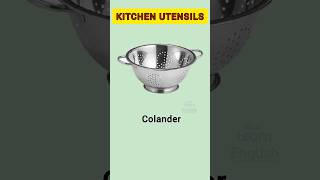 Kitchen vocabulary  pincers bowl grater wok [upl. by Azirb]