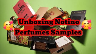 Unboxing Notino Perfumes Samples [upl. by Arraeit95]